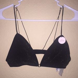 Forever 21 gold and black bralette